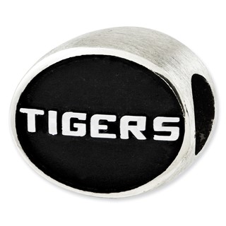 Sterling Silver Antiqued Louisiana State University Collegiate Bead