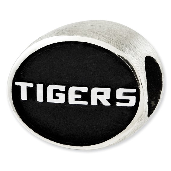 Sterling Silver Antiqued Louisiana State University Collegiate Bead