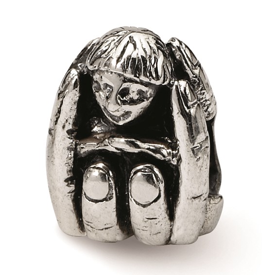 Sterling Silver Reflections Baby in Hands Bead