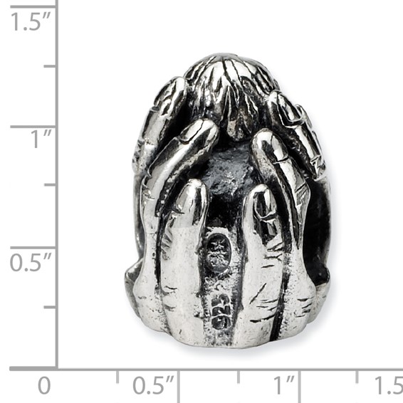 Sterling Silver Reflections Baby in Hands Bead