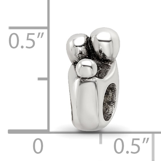 Sterling Silver Reflections Family of 3 Bead