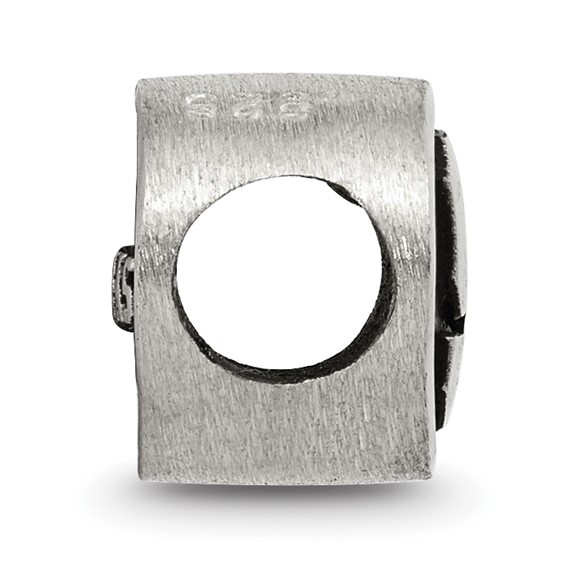 Sterling Silver Antiqued Syracuse University Collegiate Bead