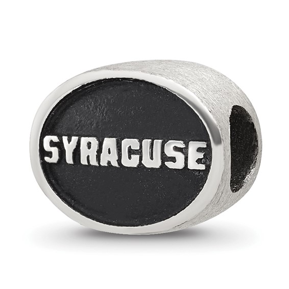 Sterling Silver Antiqued Syracuse University Collegiate Bead