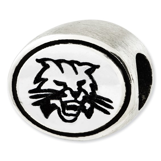 Sterling Silver Antiqued Ohio University Collegiate Bead