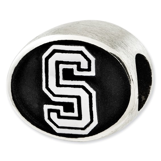 Sterling Silver Antiqued Stanford University Collegiate Bead