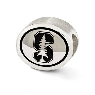 Sterling Silver Antiqued Stanford University Collegiate Bead