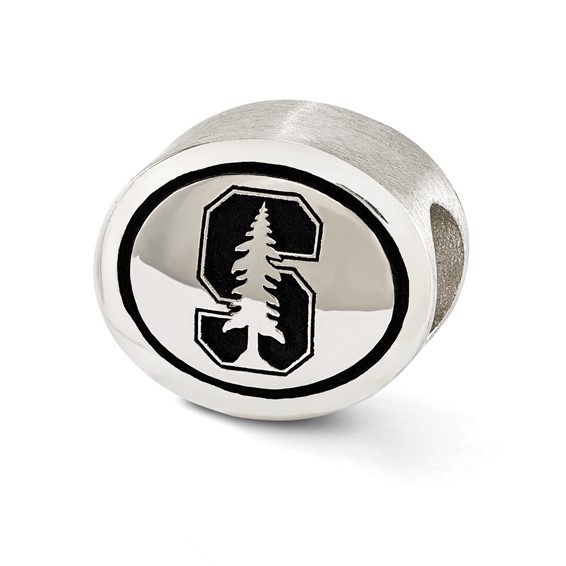 Sterling Silver Antiqued Stanford University Collegiate Bead