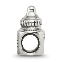 Sterling Silver Reflections Baby Bottle Bead view 2