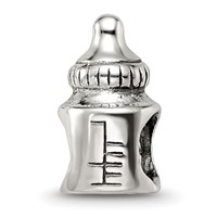 Sterling Silver Reflections Baby Bottle Bead view 1
