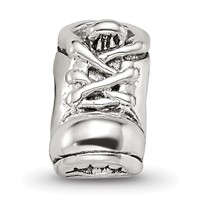 Sterling Silver Reflections Baby Shoe Bead view 3