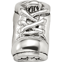 Sterling Silver Reflections Baby Shoe Bead view 4