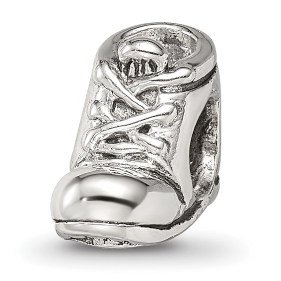 Sterling Silver Reflections Baby Shoe Bead