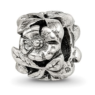 Sterling Silver Reflections Floral Bead