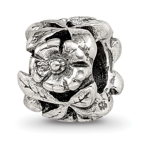 Sterling Silver Reflections Floral Bead