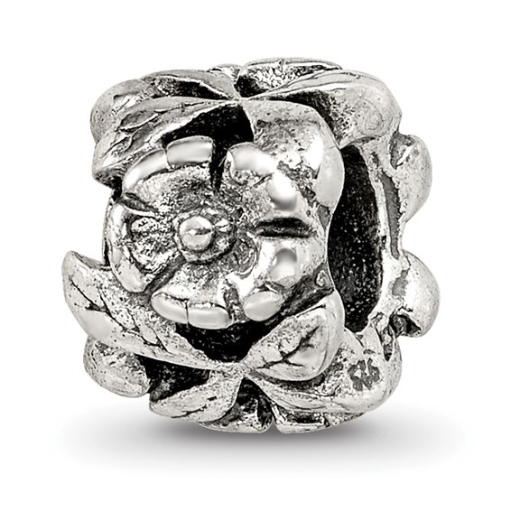 Sterling Silver Reflections Floral Bead