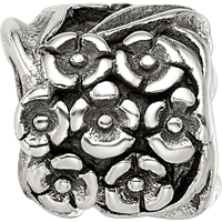 Sterling Silver Reflections Floral Bead view 4