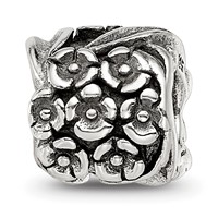 Sterling Silver Reflections Floral Bead view 1