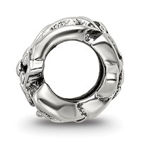 Sterling Silver Reflections Plumeria Floral Bead view 2