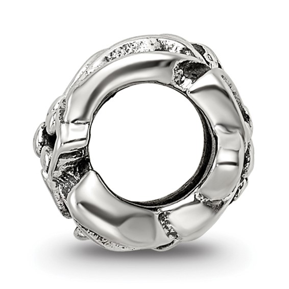 Sterling Silver Reflections Plumeria Floral Bead