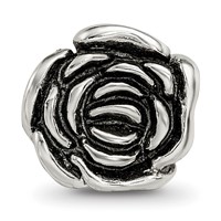 Sterling Silver Reflections Rose Floral Bead view 3