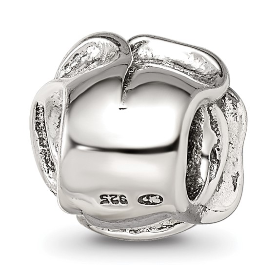 Sterling Silver Reflections Rose Floral Bead