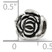 Sterling Silver Reflections Rose Floral Bead view 4