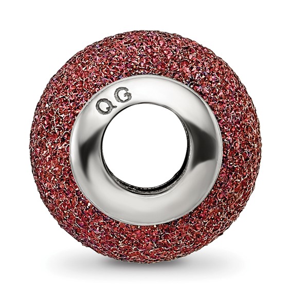 Sterling Silver Reflections Purple Laser Cut Bead