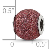 Sterling Silver Reflections Purple Laser Cut Bead view 4