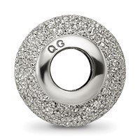 Sterling Silver Reflections Light Grey Laser Cut Bead view 2