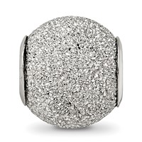 Sterling Silver Reflections Light Grey Laser Cut Bead view 5