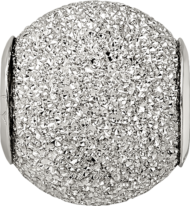 Silver Reflections Light Grey Laser Cut Bead QRS2297