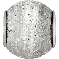 Sterling Silver Reflections Grey Laser Cut Bead view 3