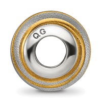 Sterling Silver Reflections Gold-plated Laser Cut Bead view 2