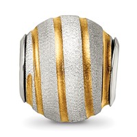 Sterling Silver Reflections Gold-plated Laser Cut Bead view 5