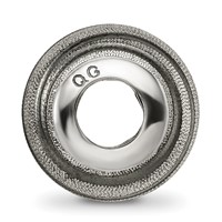 Sterling Silver Reflections Grey Laser Cut Bead view 2