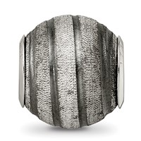 Sterling Silver Reflections Grey Laser Cut Bead view 5