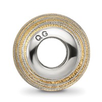 Sterling Silver Reflections Gold-plated Laser Cut Bead view 2