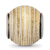 Sterling Silver Reflections Gold-plated Laser Cut Bead view 5
