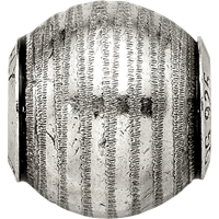 Sterling Silver Reflections Grey Laser Cut Bead view 3