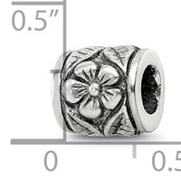 Sterling Silver Reflections Floral Bead view 4