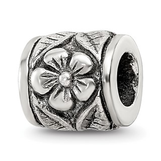 Sterling Silver Reflections Floral Bead