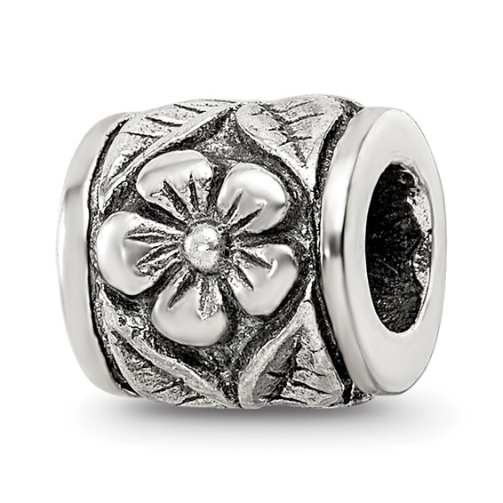 Sterling Silver Reflections Floral Bead