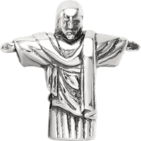 Sterling Silver Reflections Christ the Redeemer Bead view 4