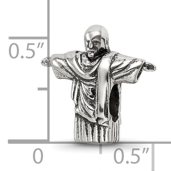 Sterling Silver Reflections Christ the Redeemer Bead