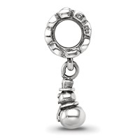 Sterling Silver Reflections Snowman Dangle Bead view 2