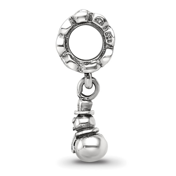 Sterling Silver Reflections Snowman Dangle Bead