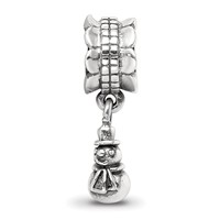 Sterling Silver Reflections Snowman Dangle Bead view 5