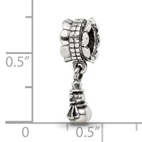 Sterling Silver Reflections Snowman Dangle Bead view 4