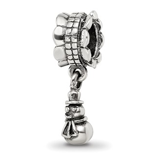 Sterling Silver Reflections Snowman Dangle Bead