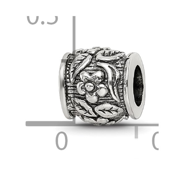 Sterling Silver Reflections Floral Bead